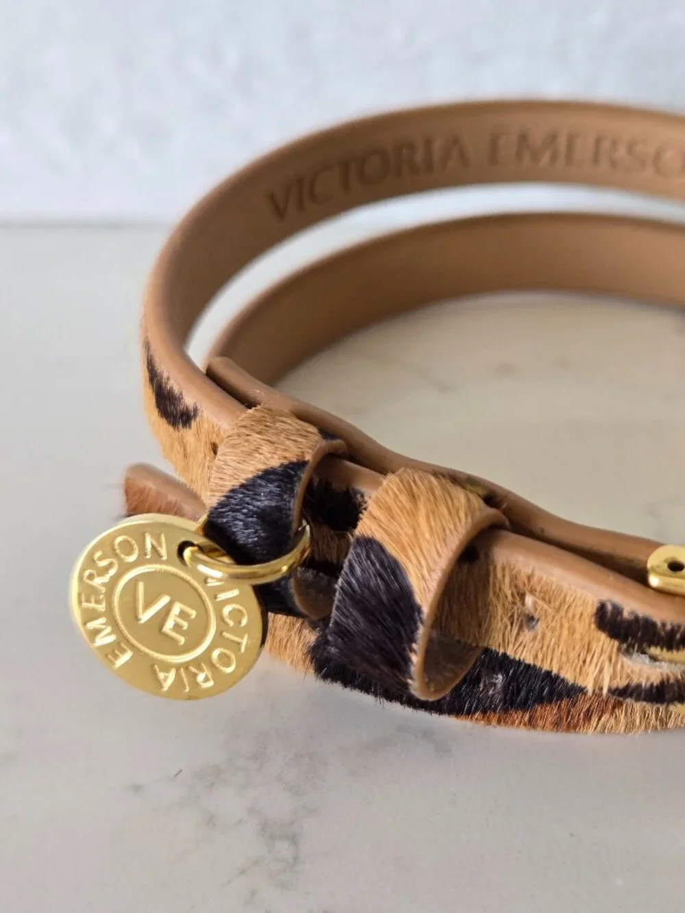 Victoria Emerson Leopard Print Wrap Bracelet